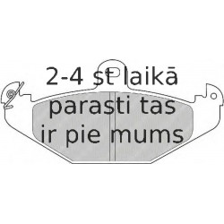 Bremžu uzliku kompl., Disku bremzes FERODO FDB1560