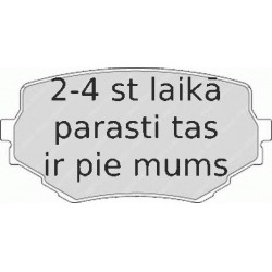 Bremžu uzliku kompl., Disku bremzes FERODO FDB1565