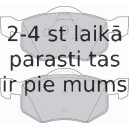 Bremžu uzliku kompl., Disku bremzes FERODO FDB1571