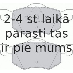 Bremžu uzliku kompl., Disku bremzes FERODO FDB1571