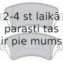 Bremžu uzliku kompl., Disku bremzes FERODO FDB1573