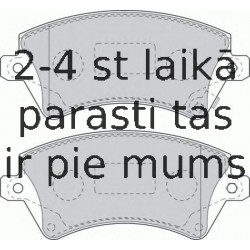 Bremžu uzliku kompl., Disku bremzes FERODO FDB1573