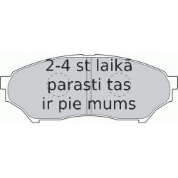 Bremžu uzliku kompl., Disku bremzes FERODO FDB1596