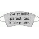 Bremžu uzliku kompl., Disku bremzes FERODO FDB1599