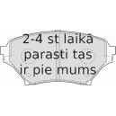 Bremžu uzliku kompl., Disku bremzes FERODO FDB1600