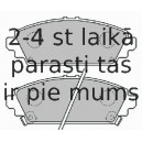 Bremžu uzliku kompl., Disku bremzes FERODO FDB1601