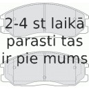 Bremžu uzliku kompl., Disku bremzes FERODO FDB1605