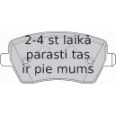 Bremžu uzliku kompl., Disku bremzes FERODO FDB1617