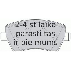 Bremžu uzliku kompl., Disku bremzes FERODO FDB1617