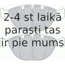 Bremžu uzliku kompl., Disku bremzes FERODO FDB1618