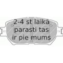 Bremžu uzliku kompl., Disku bremzes FERODO FDB1620