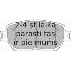 Bremžu uzliku kompl., Disku bremzes FERODO FDB1620