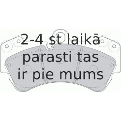 Bremžu uzliku kompl., Disku bremzes FERODO FDB1625