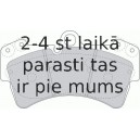 Bremžu uzliku kompl., Disku bremzes FERODO FDB1626