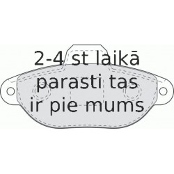 Bremžu uzliku kompl., Disku bremzes FERODO FDB1630