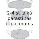 Bremžu uzliku kompl., Disku bremzes FERODO FDB1633