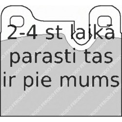 Bremžu uzliku kompl., Disku bremzes FERODO FDB164