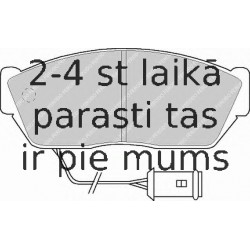 Bremžu uzliku kompl., Disku bremzes FERODO FDB467