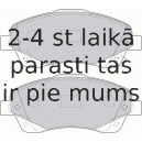 Bremžu uzliku kompl., Disku bremzes FERODO FDB1648