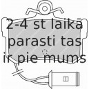 Bremžu uzliku kompl., Disku bremzes FERODO FDB463