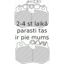 Bremžu uzliku kompl., Disku bremzes FERODO FDB455