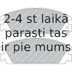 Bremžu uzliku kompl., Disku bremzes FERODO FDB454