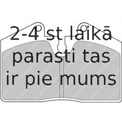 Bremžu uzliku kompl., Disku bremzes FERODO FDB451