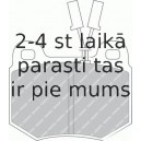 Bremžu uzliku kompl., Disku bremzes FERODO FDB448