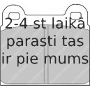 Bremžu uzliku kompl., Disku bremzes FERODO FDB425
