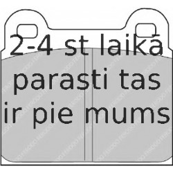 Bremžu uzliku kompl., Disku bremzes FERODO FDB425