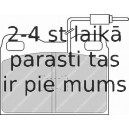 Bremžu uzliku kompl., Disku bremzes FERODO FDB424