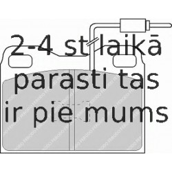 Bremžu uzliku kompl., Disku bremzes FERODO FDB424