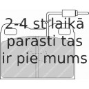 Bremžu uzliku kompl., Disku bremzes FERODO FDB423