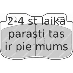 Bremžu uzliku kompl., Disku bremzes FERODO FDB420