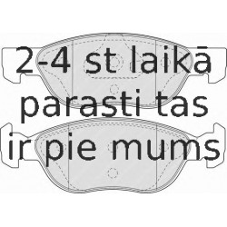 Bremžu uzliku kompl., Disku bremzes FERODO FDB1651