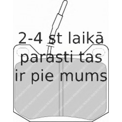 Bremžu uzliku kompl., Disku bremzes FERODO FDB42