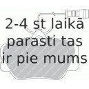 Bremžu uzliku kompl., Disku bremzes FERODO FDB415