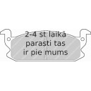 Bremžu uzliku kompl., Disku bremzes FERODO FDB407