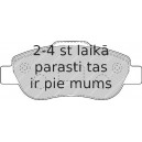 Bremžu uzliku kompl., Disku bremzes FERODO FDB1652