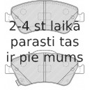 Bremžu uzliku kompl., Disku bremzes FERODO FDB4046