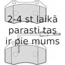 Bremžu uzliku kompl., Disku bremzes FERODO FDB4040