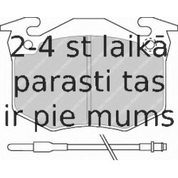 Bremžu uzliku kompl., Disku bremzes FERODO FDB402