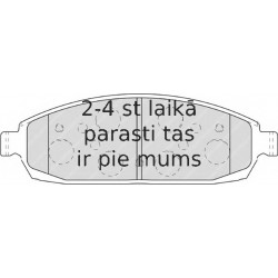 Bremžu uzliku kompl., Disku bremzes FERODO FDB4002