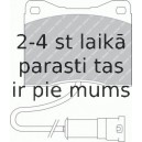 Bremžu uzliku kompl., Disku bremzes FERODO FDB399