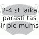 Bremžu uzliku kompl., Disku bremzes FERODO FDB392
