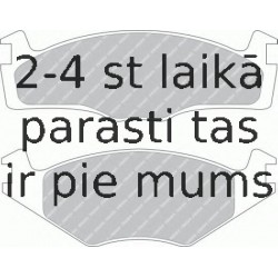 Bremžu uzliku kompl., Disku bremzes FERODO FDB392