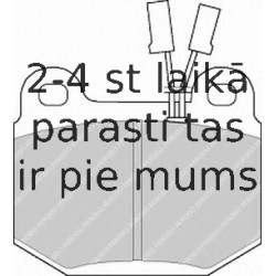 Bremžu uzliku kompl., Disku bremzes FERODO FDB391