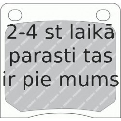 Bremžu uzliku kompl., Disku bremzes FERODO FDB39