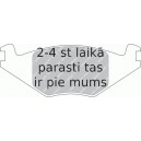 Bremžu uzliku kompl., Disku bremzes FERODO FDB385