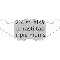 Bremžu uzliku kompl., Disku bremzes FERODO FDB385